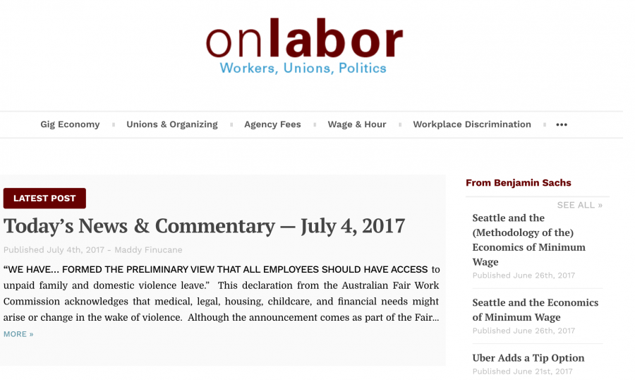 Onlabor.org Homepage